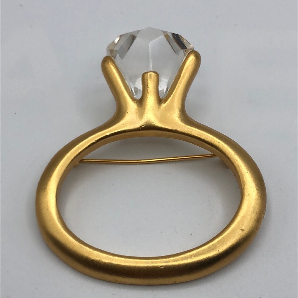 Vintage Oversized Statement Piece Engagement Ring  Pin